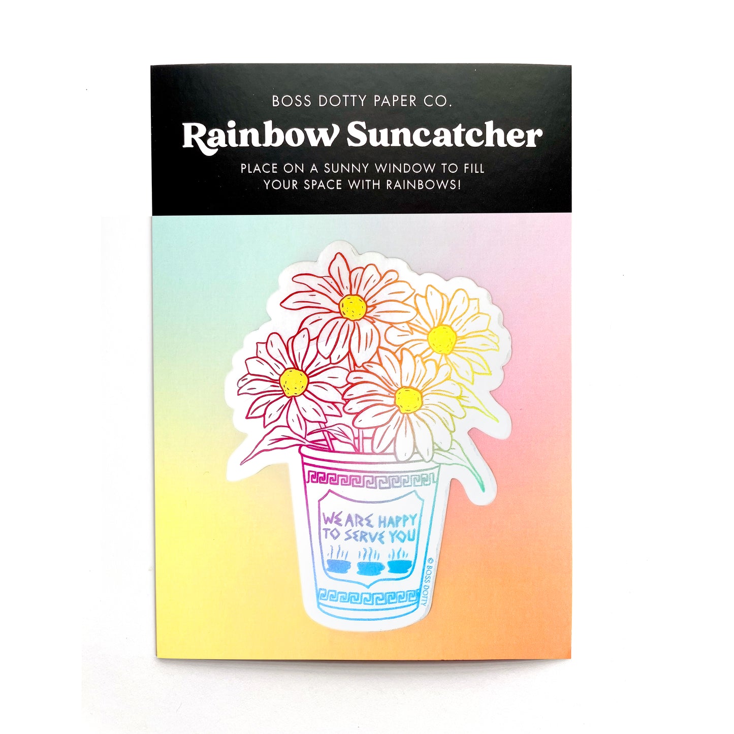 Bodega Flowers Rainbow Suncatcher