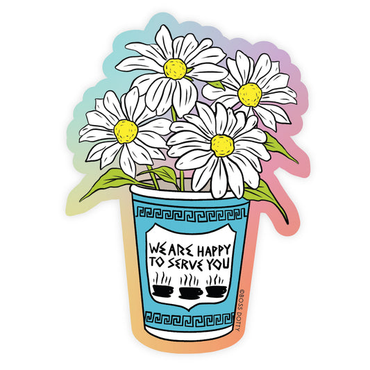 Bodega Flowers Sticker