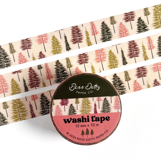 Bottle Brush Trees Washi Tape