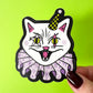 Cat Clown Sticker