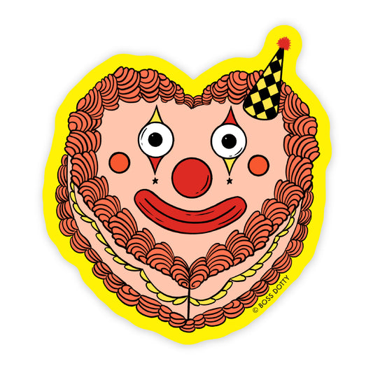 Clown Cake Sticker