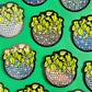 Disco Ball Planter Glitter Sticker