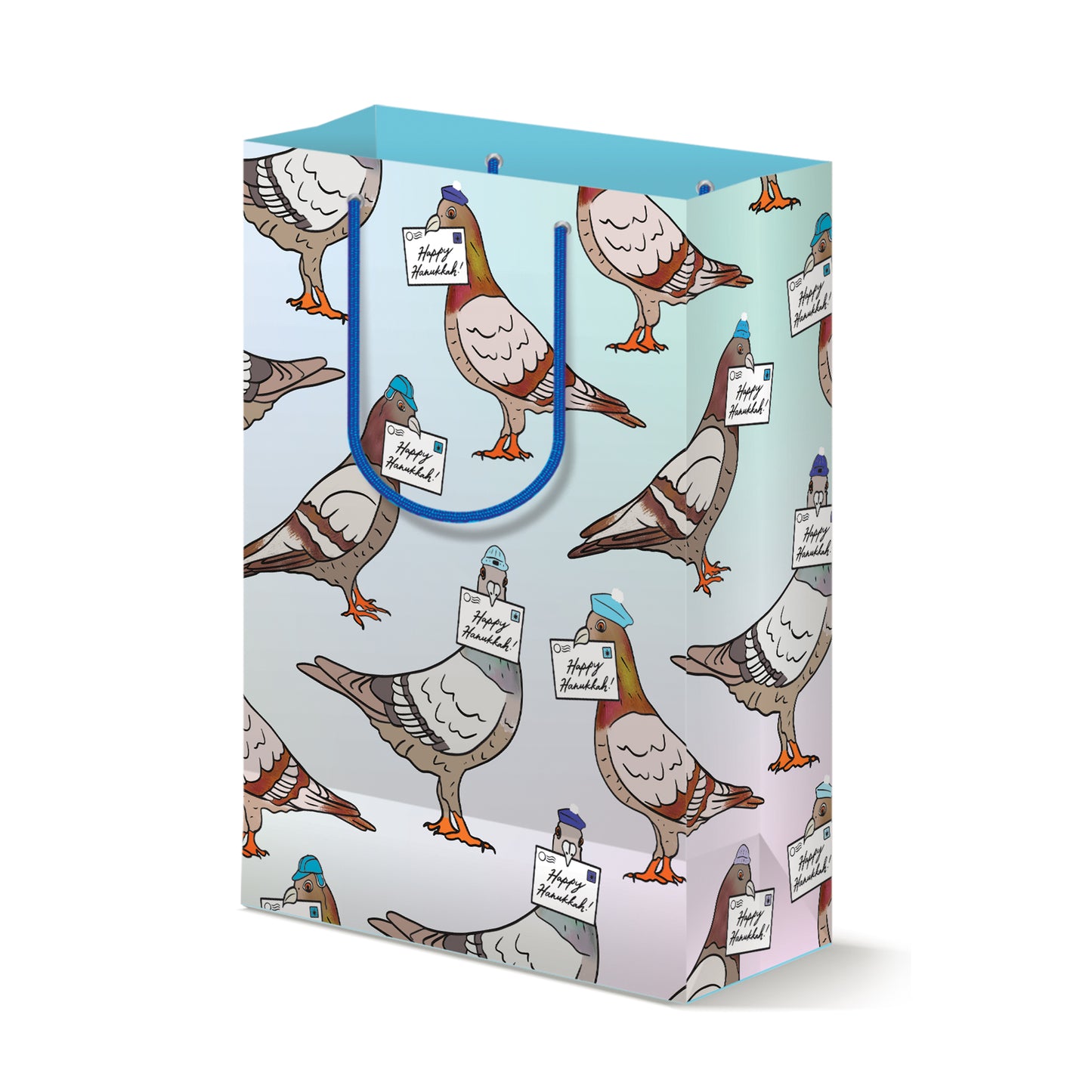 Hanukkah Pigeons Gift Bag
