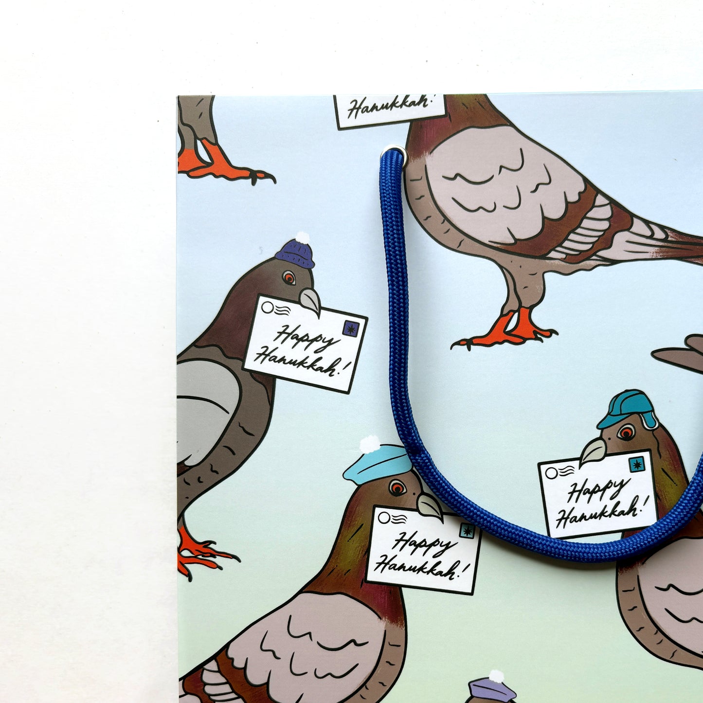Hanukkah Pigeons Gift Bag