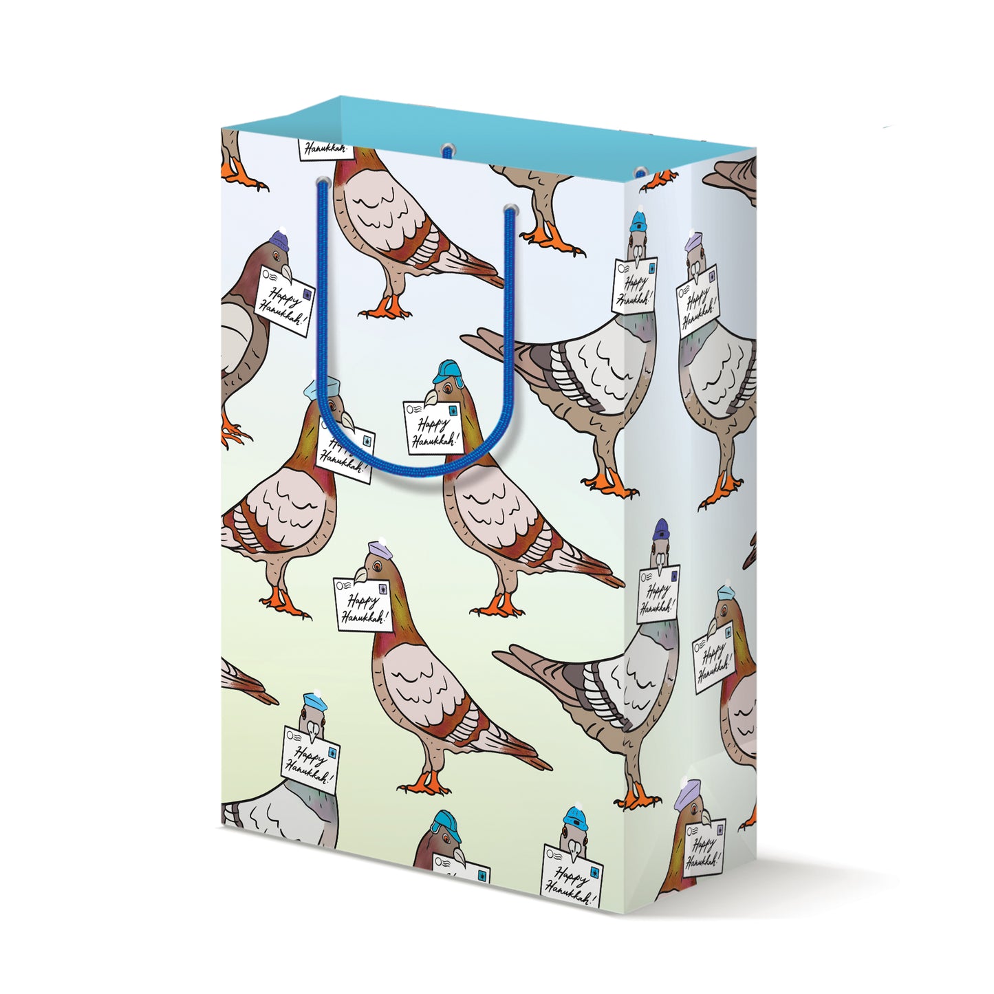 Hanukkah Pigeons Gift Bag