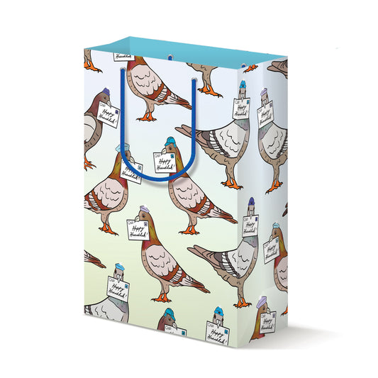 Hanukkah Pigeons Gift Bag