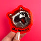 Horror Raccoon Sticker