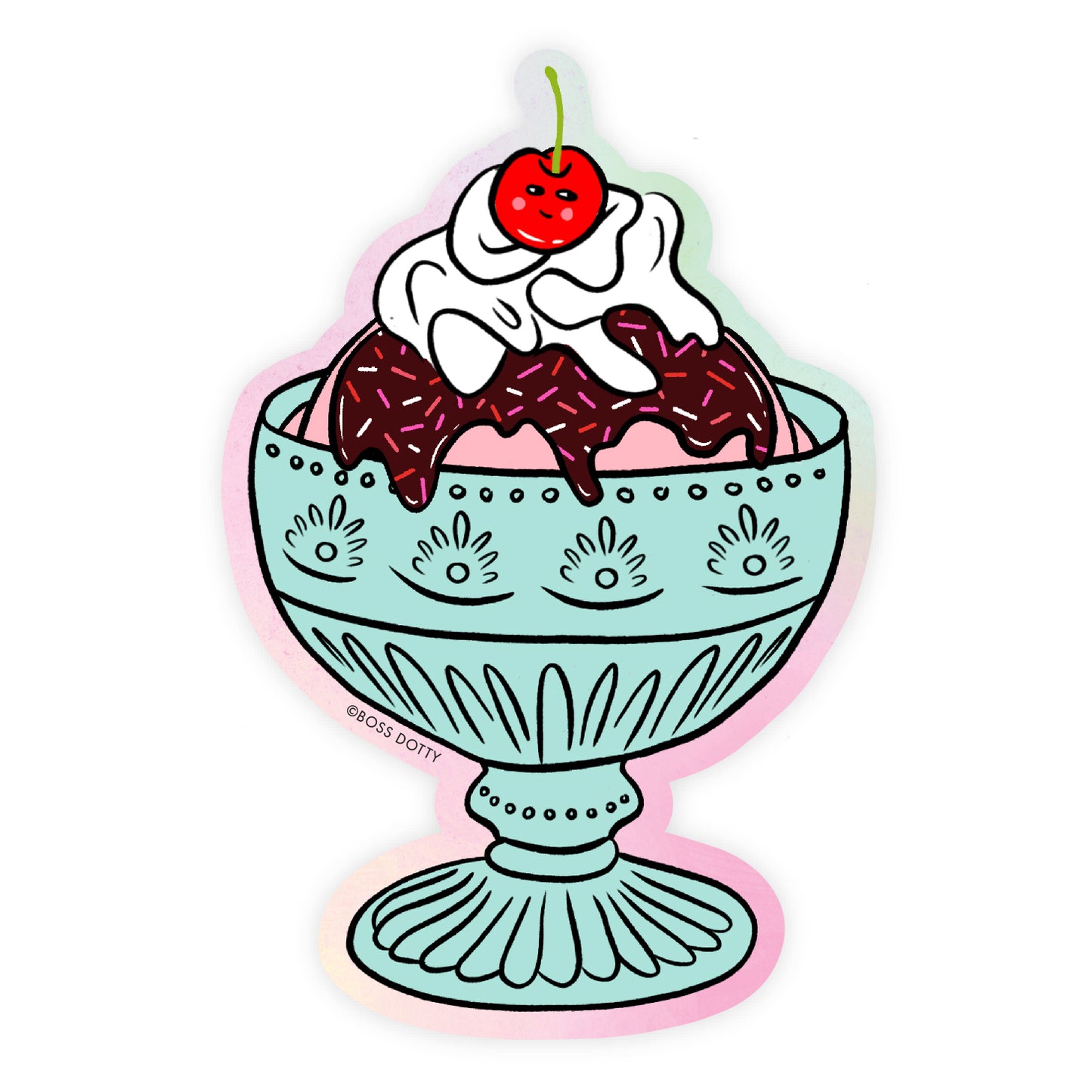 Ice Cream Sundae Sticker