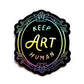 Keep Art Human Holographic Sticker
