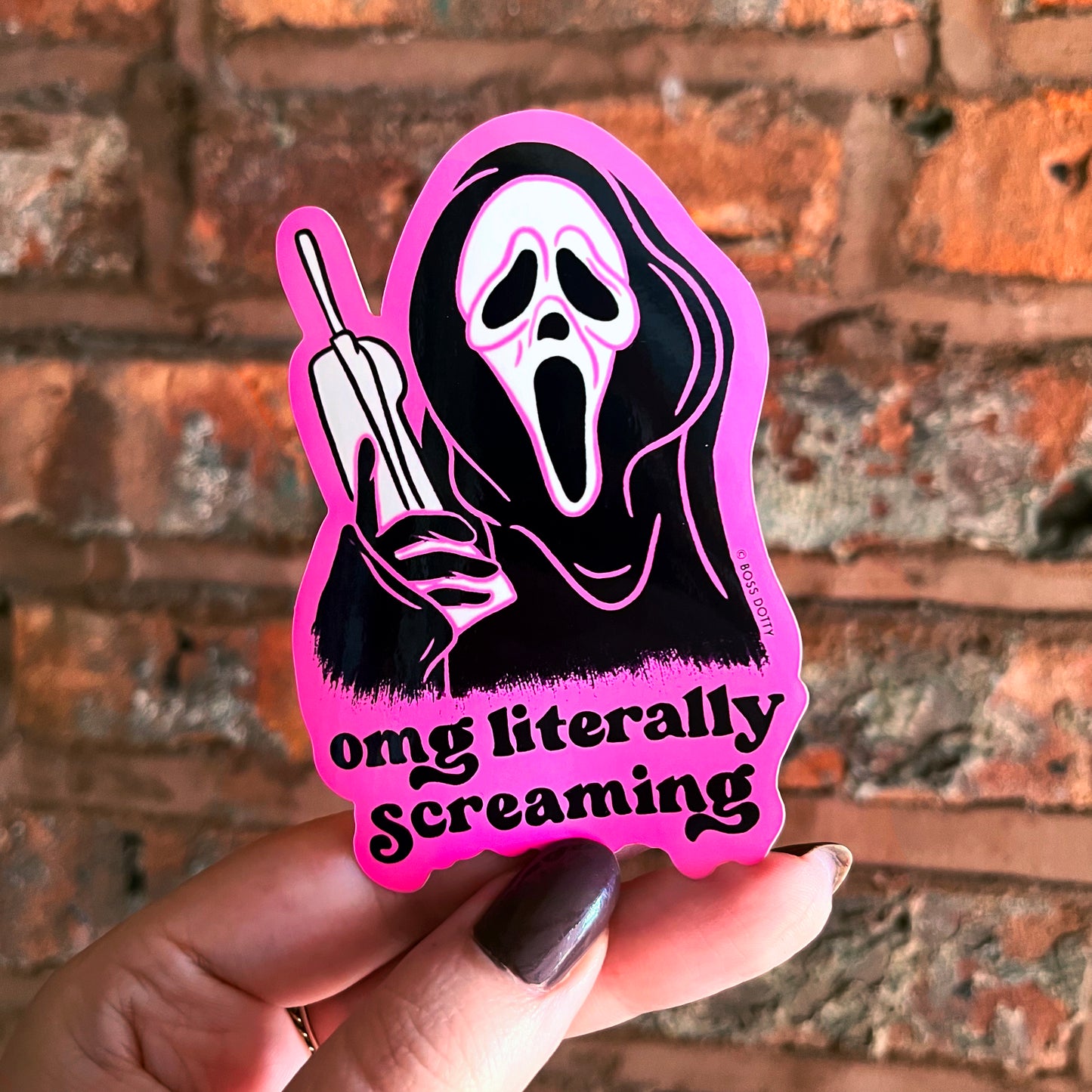 Literally Screaming Sticker
