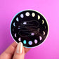 Moon Phases Holographic Sticker