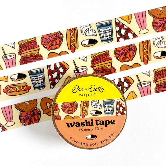 New York City Food Washi Tape