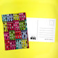Brownstones Patterned Postcard