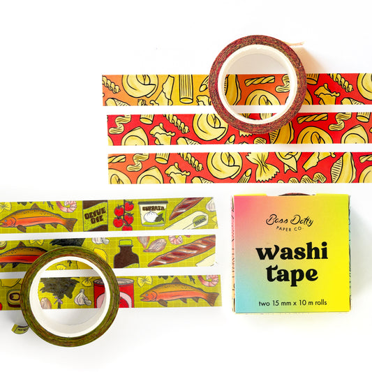 Pasta & Sunday Dinner Washi Tape Boxed Set
