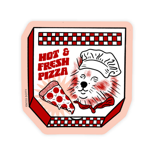 Pizza Box Sticker