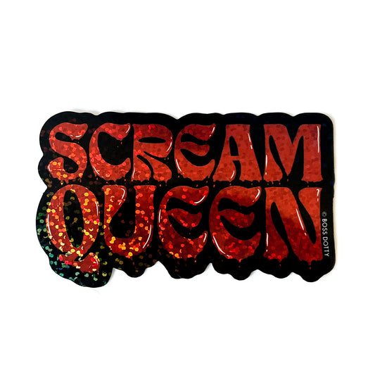 Scream Queen Glitter Sticker