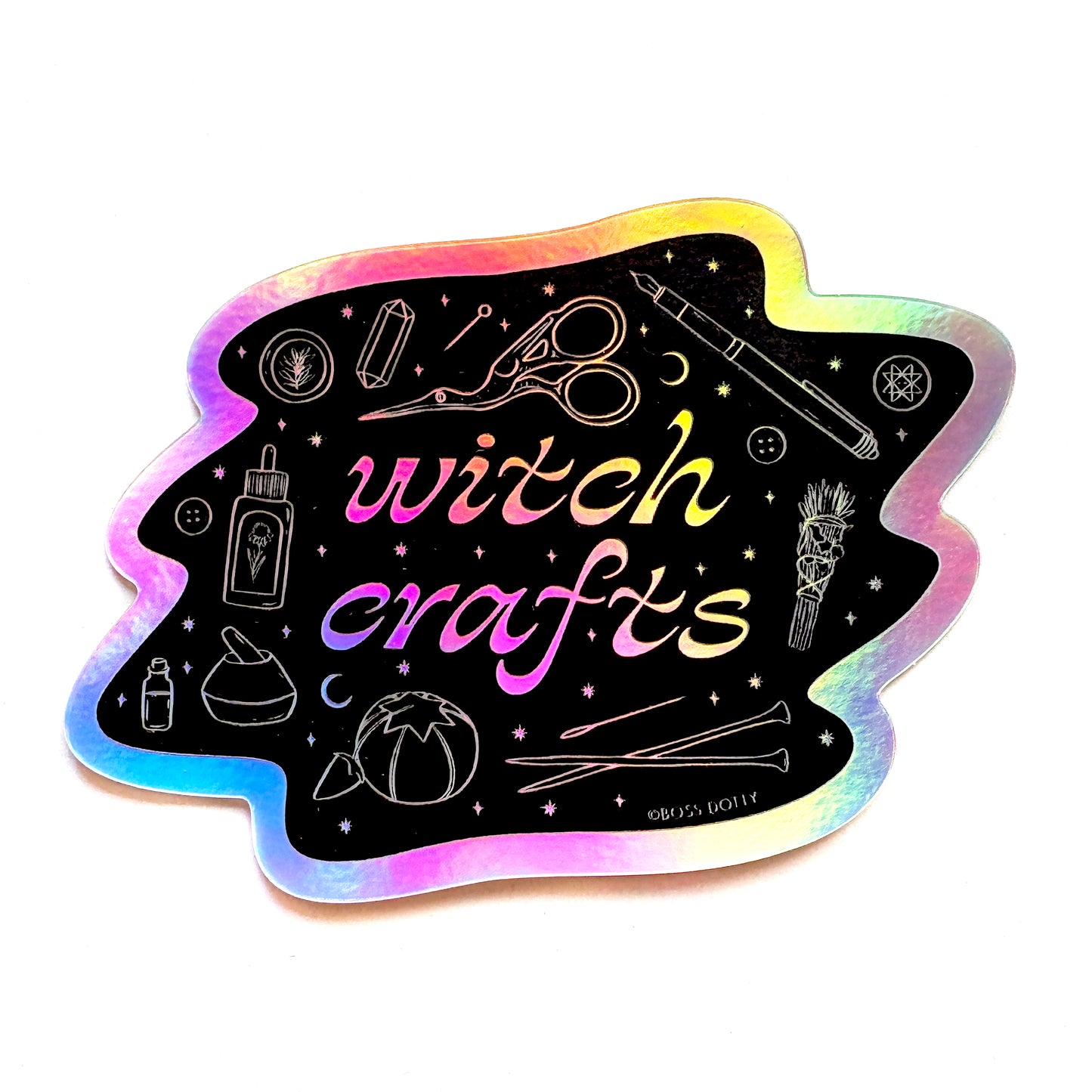 Witch Crafts Holographic Sticker