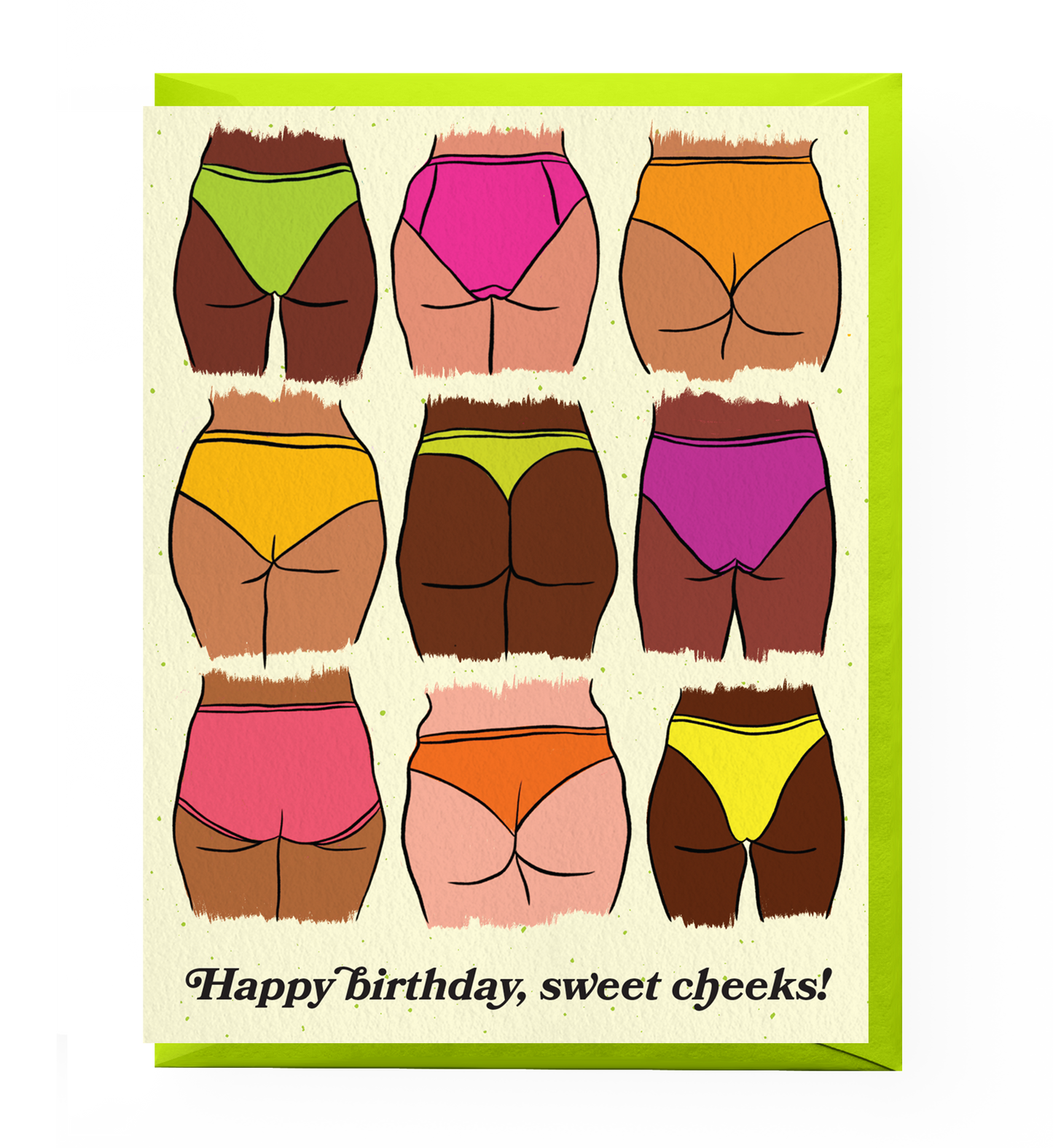 Sweet Cheeks Birthday Card