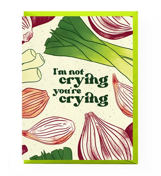 Crying Onions Congratulations Card