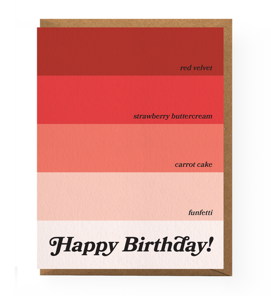 Paint Chip Birthday Card