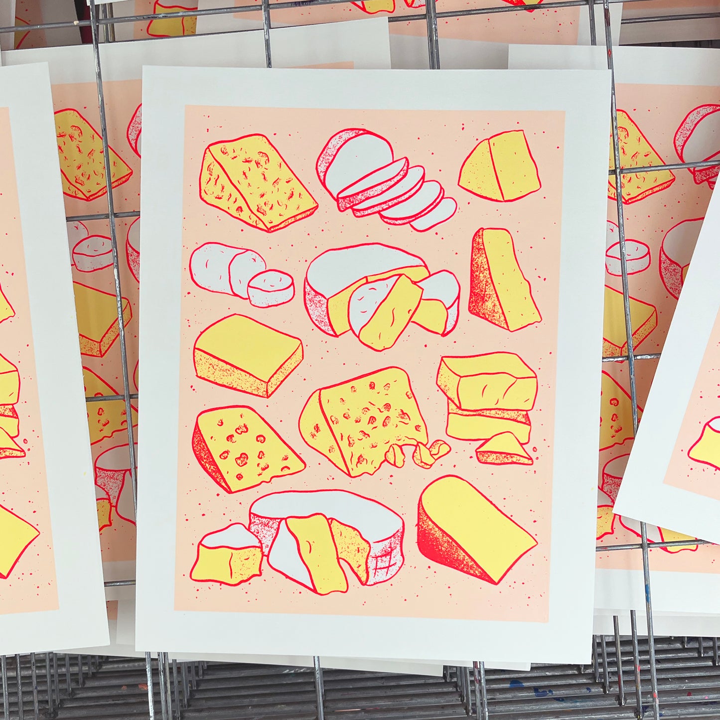 Cheese Silkscreened Art Print