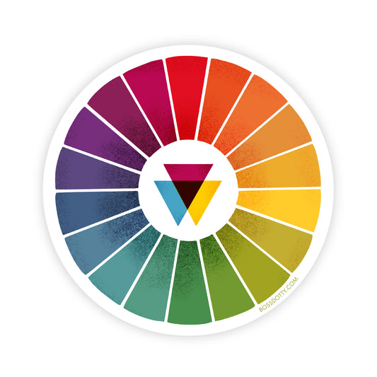 Color Wheel Clear Sticker