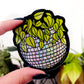 Disco Ball Planter Glitter Sticker