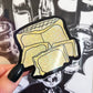 Glitter Cheese Sticker