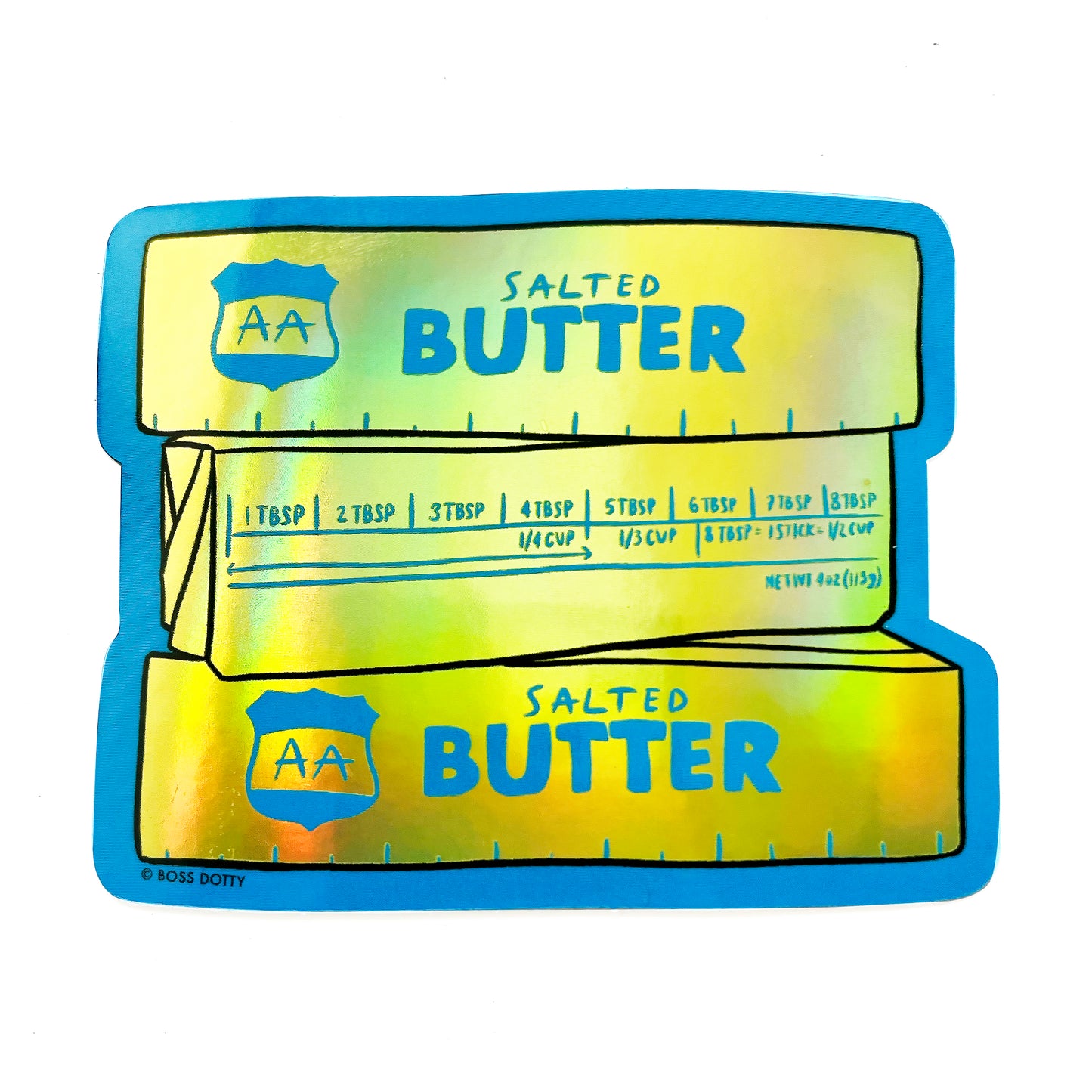 Holographic Butter Sticker