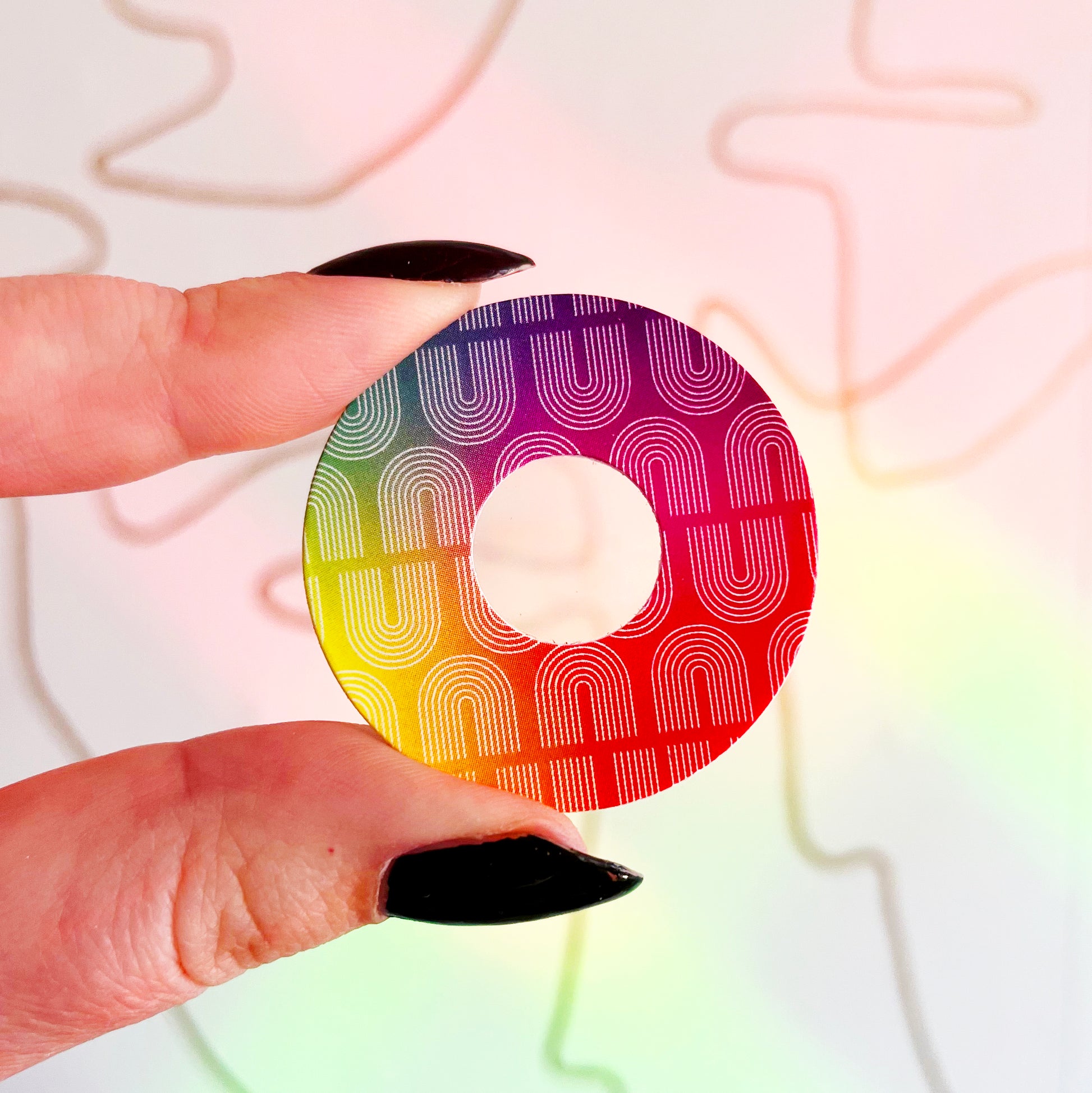Retro Rainbow Suncatcher Sticker – BOSS DOTTY PAPER Co.