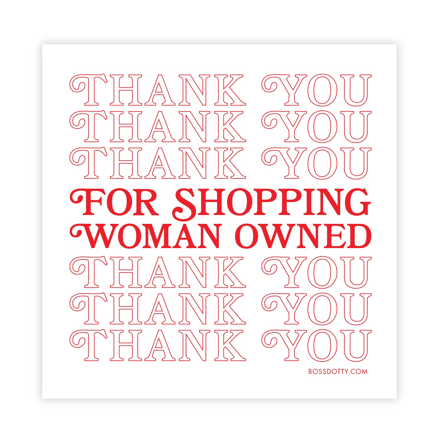 Woman Owned Sticker – BOSS DOTTY PAPER Co.