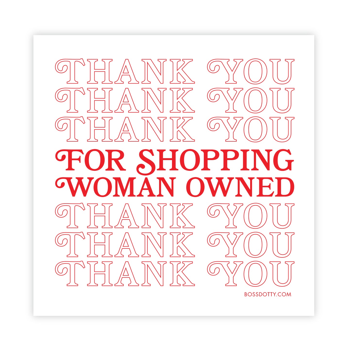 Woman Owned Sticker